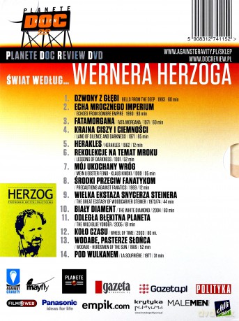 Werner Herzog Kolekcja: Dzwony z głębi / Echa mrocznego imperium / Fatamorgana / Herakles / Rekolekcje na temat mroku / Mój ukochany wróg / Środki przeciw fanatykom / Wielka ekstaza snycerza Steinera / Pod wulkanem / Kraina ciszy / Koło czasu [BOX] [5DVD]