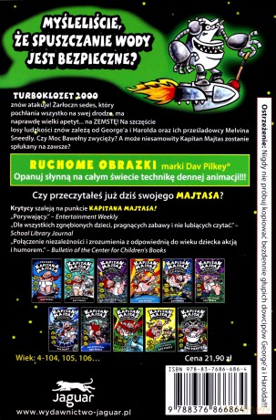 Kapitan Majtas i okrutny odwet turboklozetu 2000 - Dav Pilkey [KSIĄŻKA]