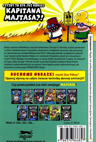 Kapitan Majtas i raptowny rewanż radioaktywnych robo-bokserek - Dav Pilkey [KSIĄŻKA]