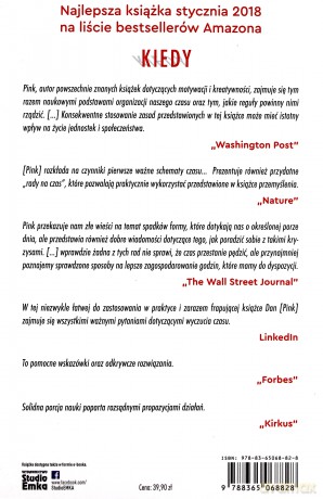 Kiedy. Naukowe tajniki doskonałego wyczucia czasu - Daniel H. Pink [KSIĄŻKA]