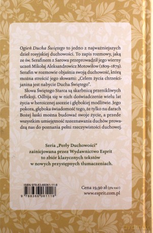 Ogień Ducha Świętego - Św. Serafin Z Sarowa [KSIĄŻKA]