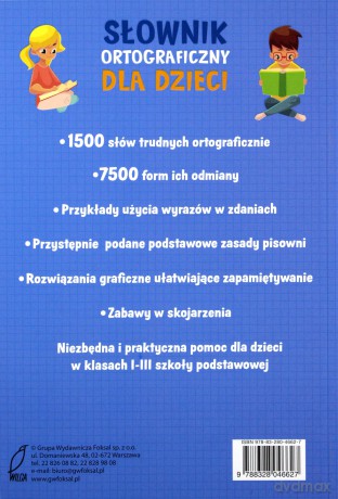 Słownik ortograficzny dla dzieci [KSIĄŻKA]
