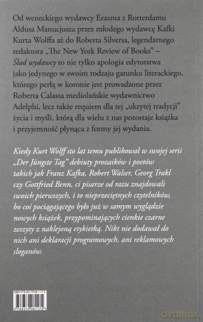Ślad wydawcy - Roberto Calasso [KSIĄŻKA]