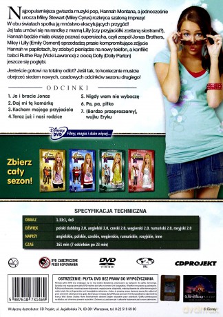 Hannah Montana sezon 2 dysk 3 (Disney) [DVD]