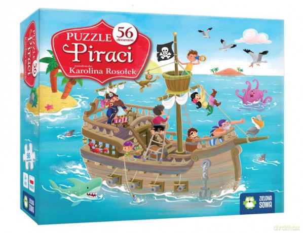 ZIELONA SOWA 56 el. Piraci [PUZZLE]