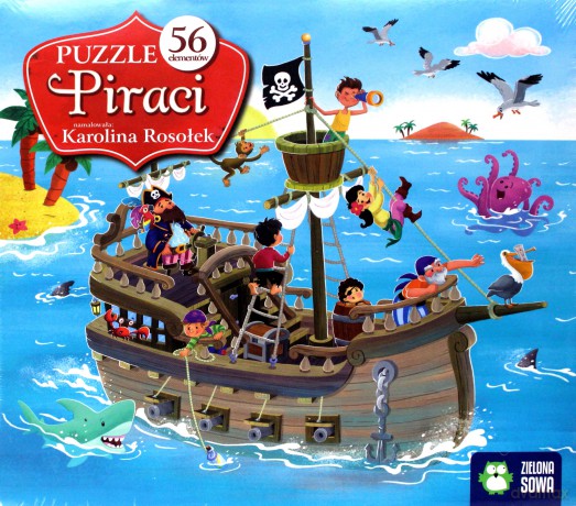 ZIELONA SOWA 56 el. Piraci [PUZZLE]