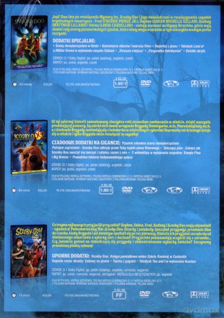 Scooby-Doo: Trzy tajemnicze filmy pełnometrażowe: Scooby-Doo /  Potwory na gigancie / Strachy i Patałachy BOX [3DVD]