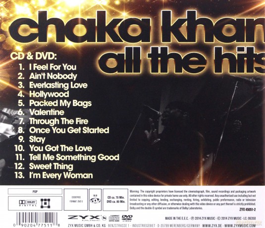 Chaka Khan: All The Hits [CD]+[DVD]