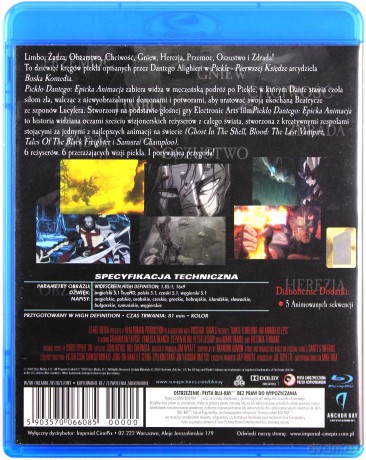 Piekło Dantego: Epicka animacja [Blu-Ray]