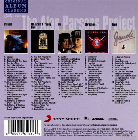 The Alan Parsons Project: Original Album Classics [BOX] [5CD]