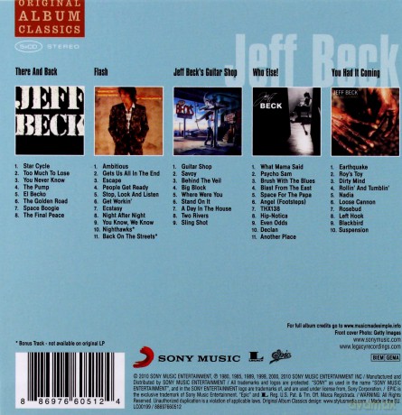 Jeff Beck: Original Album Classics [BOX] [5CD]