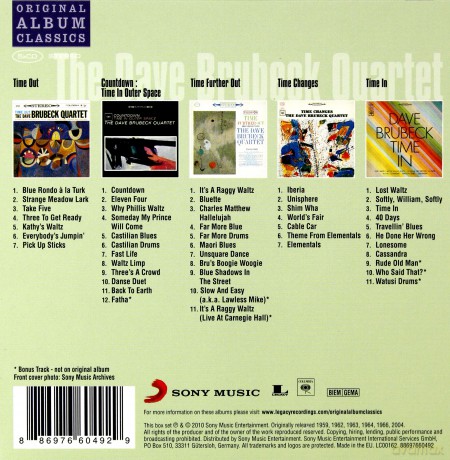 Dave Brubeck: Original Album Classics  [5CD]