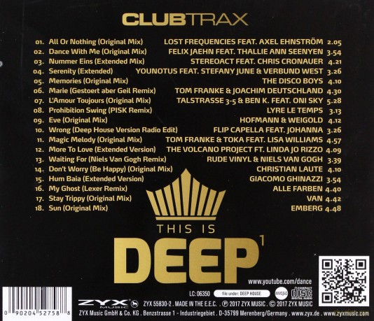 Club Trax: This Is Deep vol. 1 [CD]