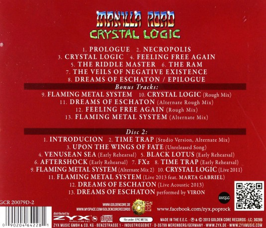 Manilla Road: Crystal Logic [2CD]
