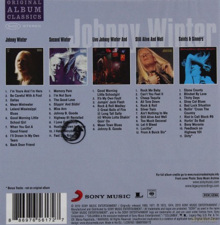Johnny Winter: Original Album Classics [BOX] [5CD]