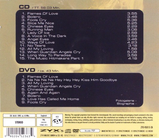 Fancy: Flames of Love - His Greatest [CD]+[DVD]