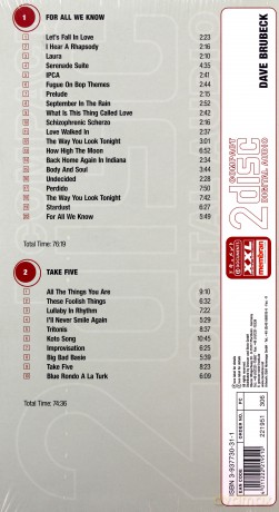 Dave Brubeck: For All We Know/Take Five [2CD]