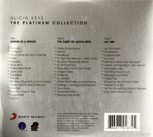Alicia Keys: The Platinum Collection (Tour Edition) (ecopack) [3CD]