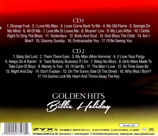 Billie Holiday: Golden Hits [2CD]