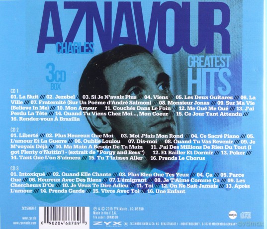 Charles Aznavour: Greatest Hits [3CD]