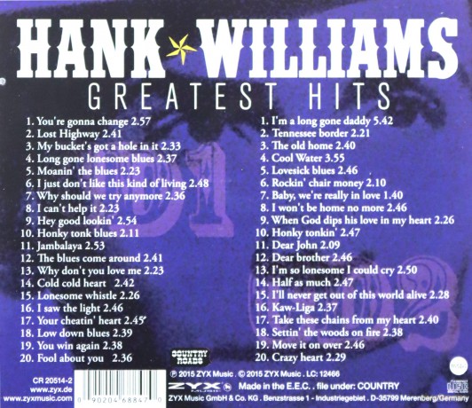 Hank Williams: Greatest Hits [2CD]