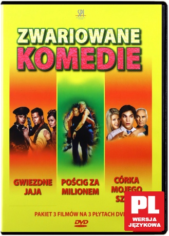 Zwariowane komedie: Gwiezdne Jaja / Pościg za milionem / Córka mojego szefa [3DVD]