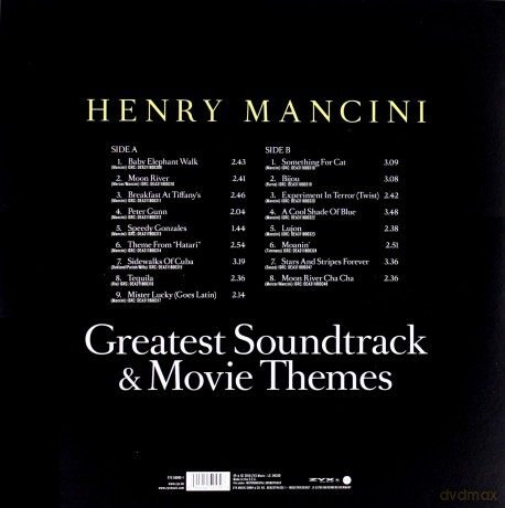 Henry Mancini: Greatest Soundtrack & Movie [Winyl]