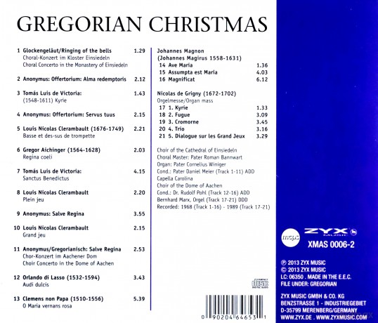 Gregorian Christmas [CD]