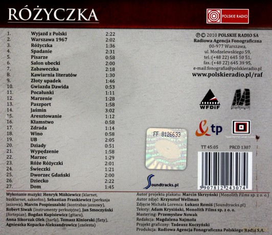 Różyczka soundtrack (Michał Lorenc) (Henryk Miśkiewicz) [CD]