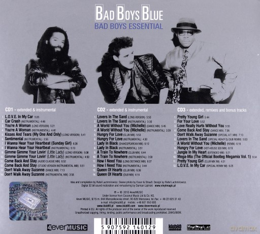 Bad Boys Blue: Essential (digipack) [3CD]