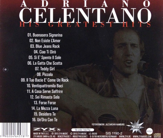 Adriano Celentano: His Greatest Hits [CD]
