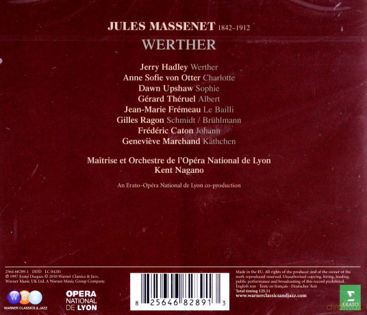 Jerry Hadley/Dawn Upshaw/Nagan: Massenet:Werther [2CD]