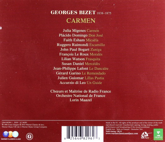 Julia Migenes/Domingo/Maazel: Bizet:Carmen [2CD]