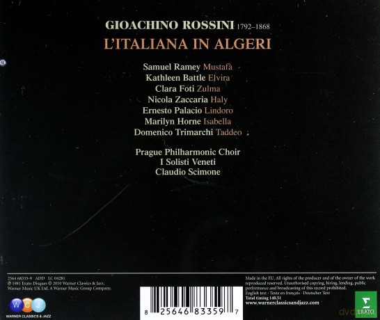 Samuel Ramey/Kathleen Battle: Rossini:L'italiana In Algeri [2CD]