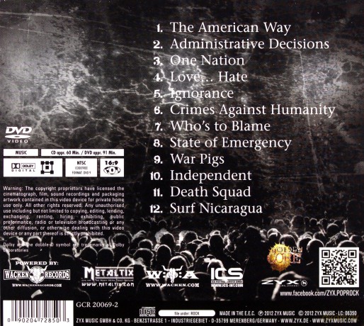 Sacred Reich: Live At Wacken Open Air [CD]+[DVD]