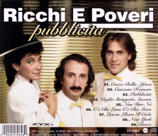 Ricchi E Poveri: Pubblicita [CD]