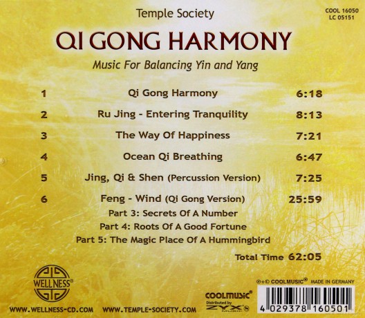 Temple Society: Qi Gong Harmony [CD]