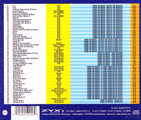 Sound Effects: Science Fiction Sound Effects [CD]