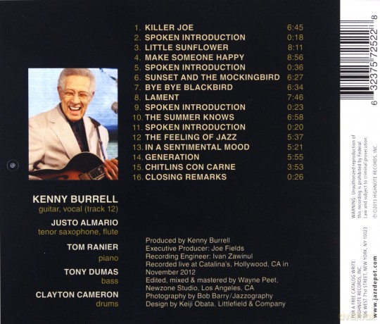 Kenny Burrell: Special Requests [CD]