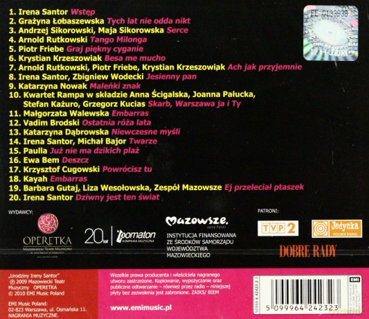 Różni Wykonawcy: Urodziny Ireny Santor [CD]