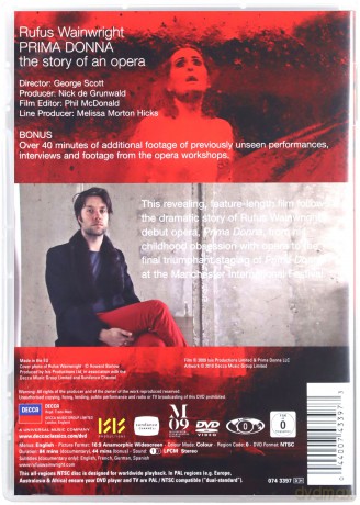 Rufus Wainwright: Prima Donna:The Story Fo And Opera [DVD]