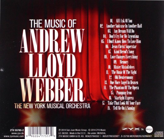 The New York Musical Orchestra: The Music Of Andrew Lloyd Webb [CD]