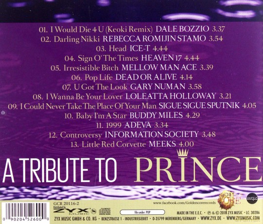 Tribute To Prince [CD]