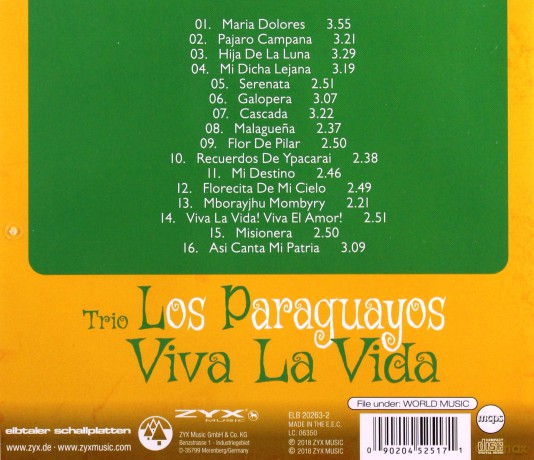 Trio Los Paraguayos: Viva La Vida [CD]