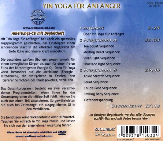 Chris: Yin Yoga fuer Anfaenger [CD]