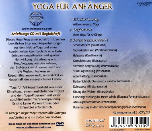 Canda: Yoga faźr Anfa¤nger - Das Progra [CD]
