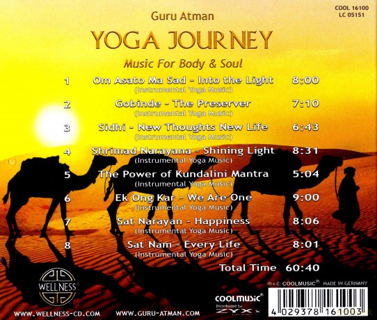 Guru Atman: Yoga Journey - Music For Body [CD]