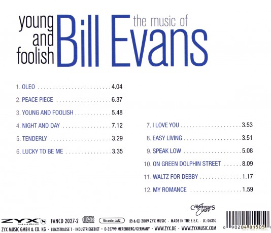 Bill Evans: Young And Foolish - The Music [CD]