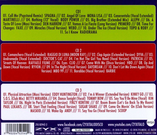 ZYX Italo Disco Collection 25 [3CD]
