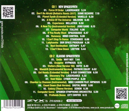 ZYX Italo Disco Spacesynth [2CD]
